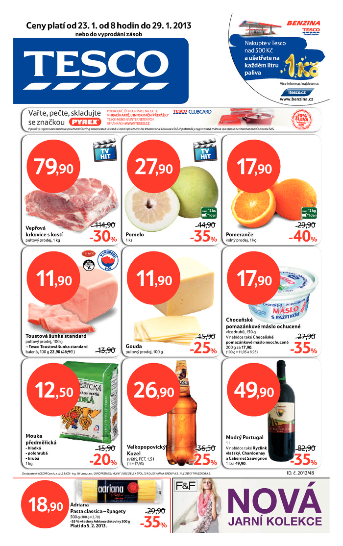 Stránka č. 1 - Akční leták Tesco  Hypermarket