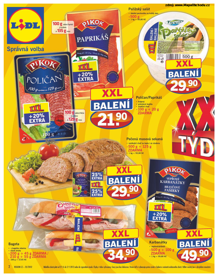 Stránka č. 2 - Akční leták Lidl  XXL