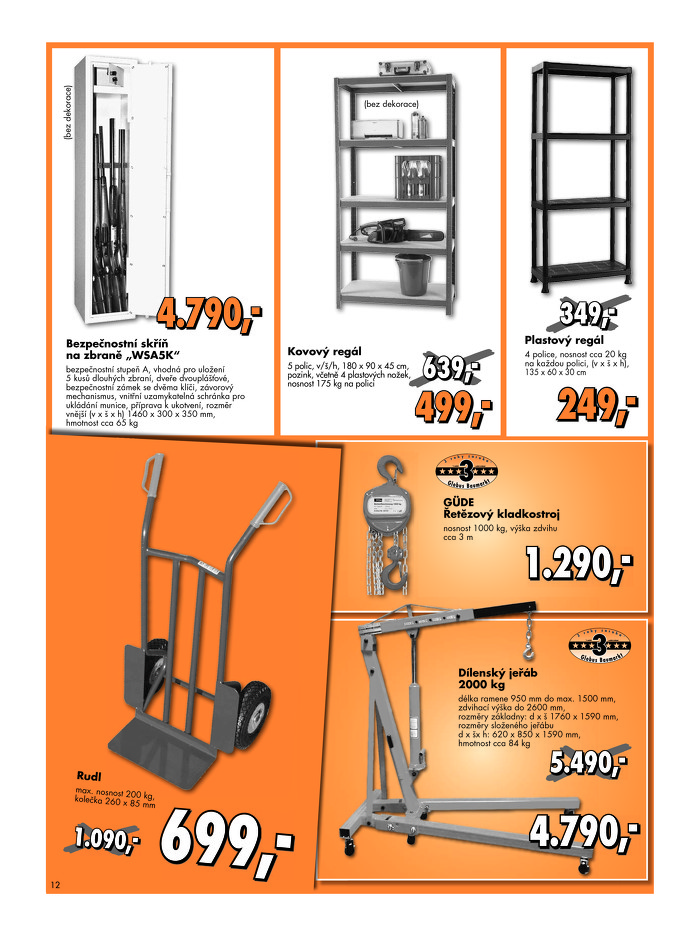 Stránka č. 12 - Akční leták Globus  Baumarkt