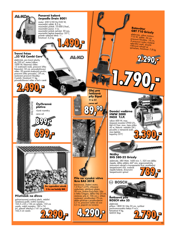 Stránka č. 13 - Akční leták Globus  Baumarkt