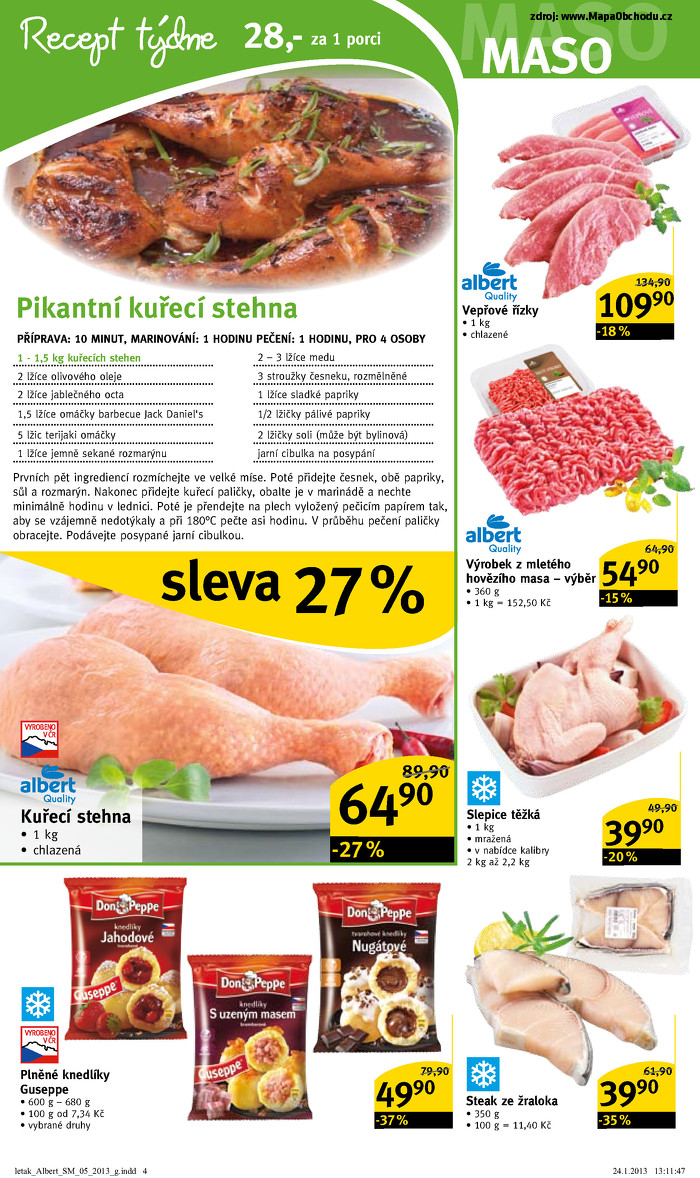 Stránka č. 4 - Akční leták Albert  Supermarket