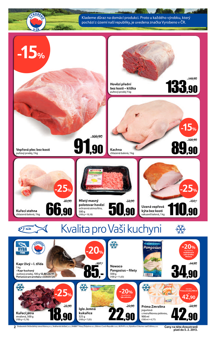 Stránka č. 2 - Akční leták Tesco  Hypermarket