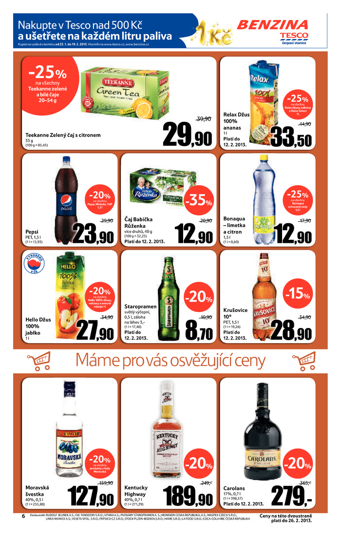 Stránka č. 6 - Akční leták Tesco  Hypermarket