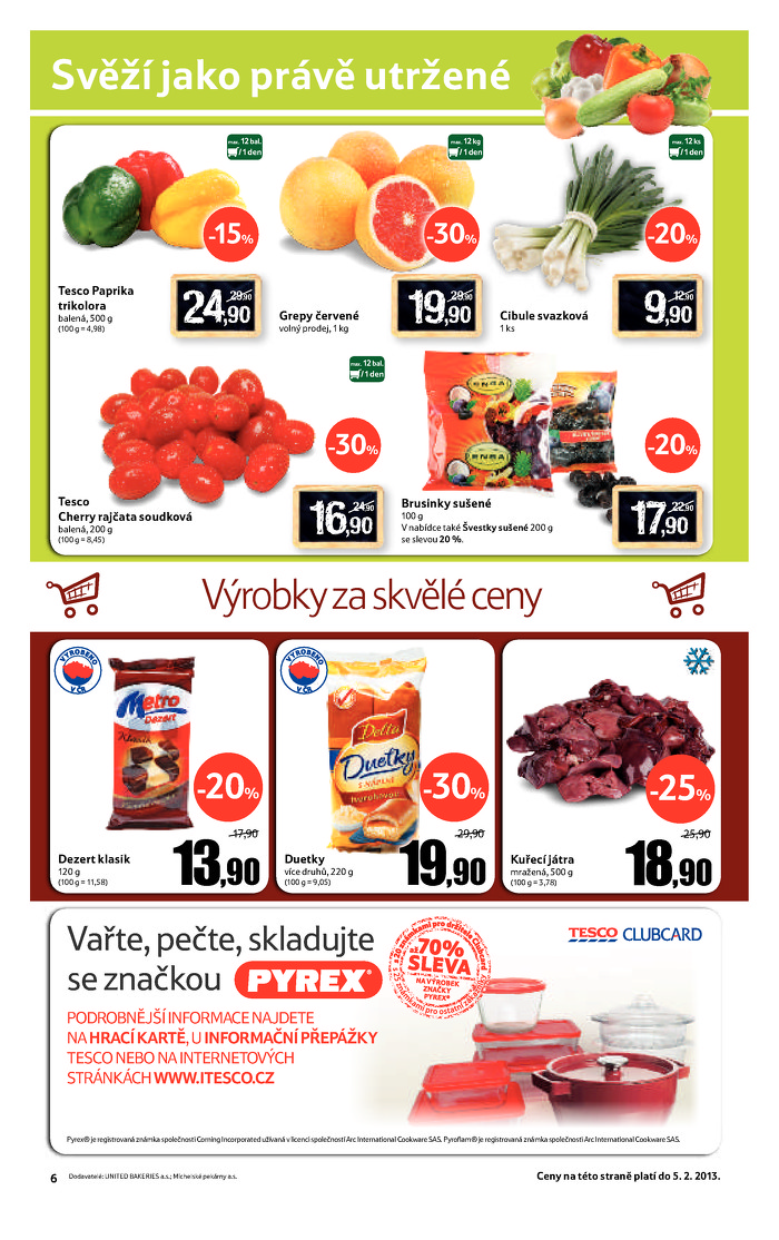 Stránka č. 6 - Akční leták Tesco  Supermarket