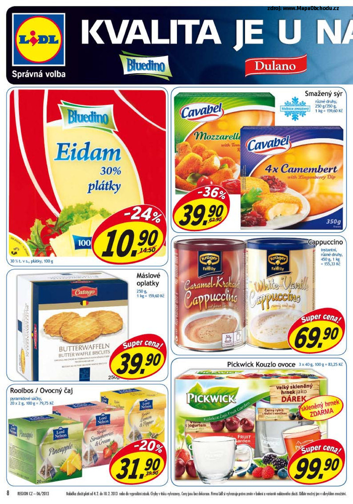 Stránka č. 8 - Akční leták Lidl  Zamilujte se!