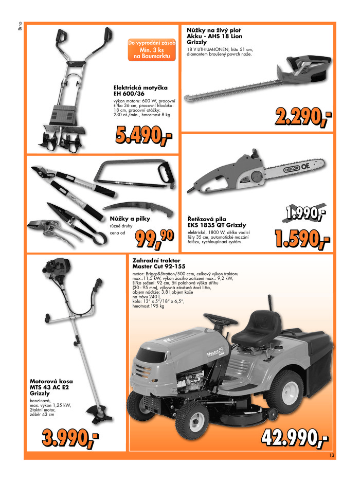 Stránka č. 13 - Akční leták Globus  Baumarkt