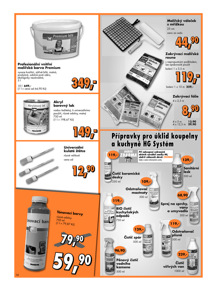 Stránka č. 14 - Akční leták Globus  Baumarkt
