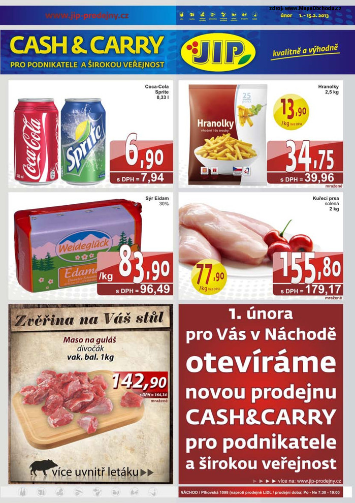 Stránka č. 1 - Akční leták JIP  Cash and Carry