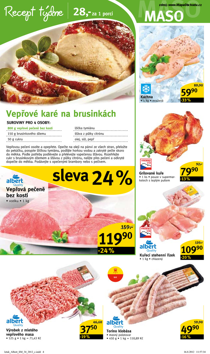 Stránka č. 4 - Akční leták Albert  Supermarket