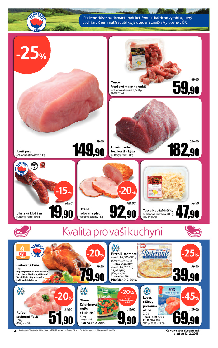 Stránka č. 2 - Akční leták Tesco  Hypermarket