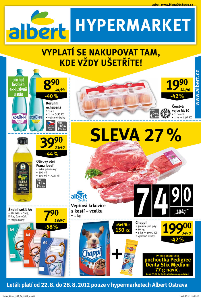 Stránka č. 1 - Akční leták Albert  Hypermarket