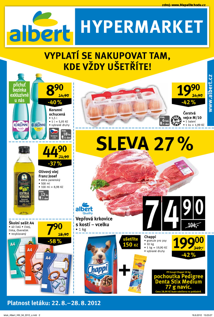 Stránka č. 2 - Akční leták Albert  Hypermarket