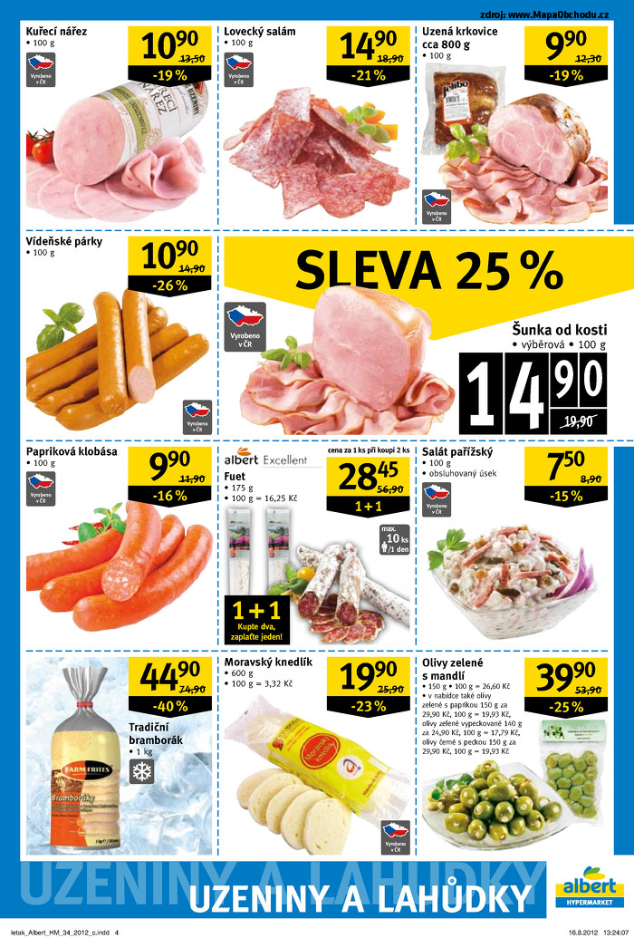 Stránka č. 4 - Akční leták Albert  Hypermarket