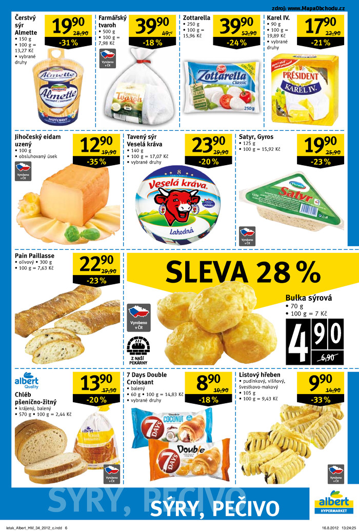 Stránka č. 6 - Akční leták Albert  Hypermarket