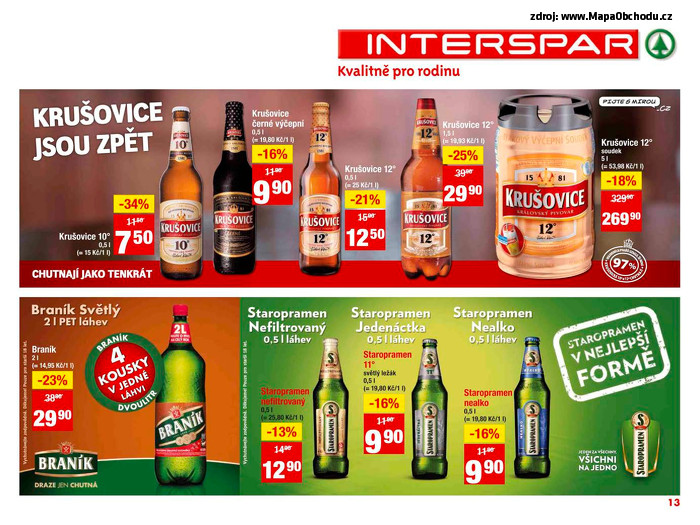 Stránka č. 13 - Akční leták Interspar  Dodavatelský katalog