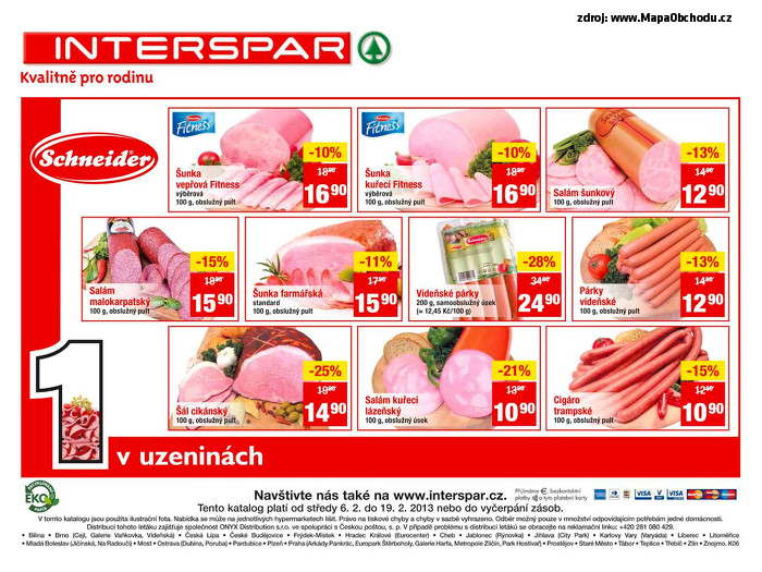 Stránka č. 16 - Akční leták Interspar  Dodavatelský katalog