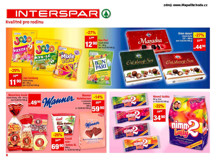 Stránka č. 8 - Akční leták Interspar  Dodavatelský katalog