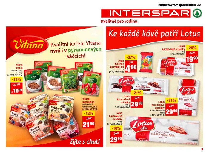 Stránka č. 9 - Akční leták Interspar  Dodavatelský katalog