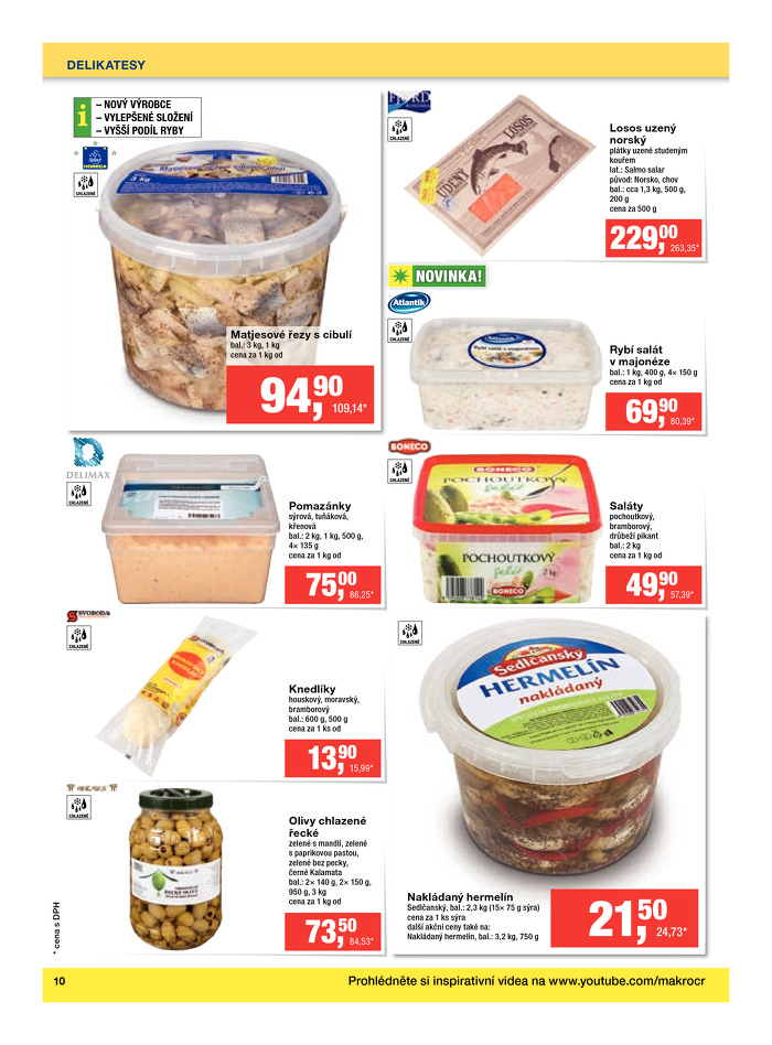 Stránka č. 10 - Akční leták Makro Gastronomie - čerstvé