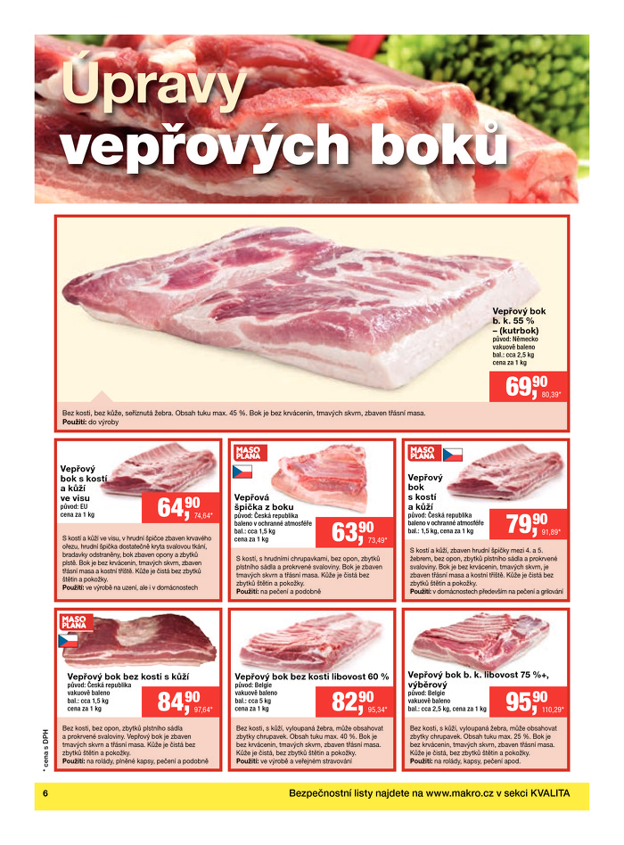 Stránka č. 6 - Akční leták Makro Gastronomie - čerstvé