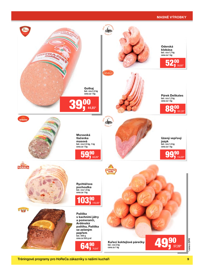 Stránka č. 9 - Akční leták Makro Gastronomie - čerstvé