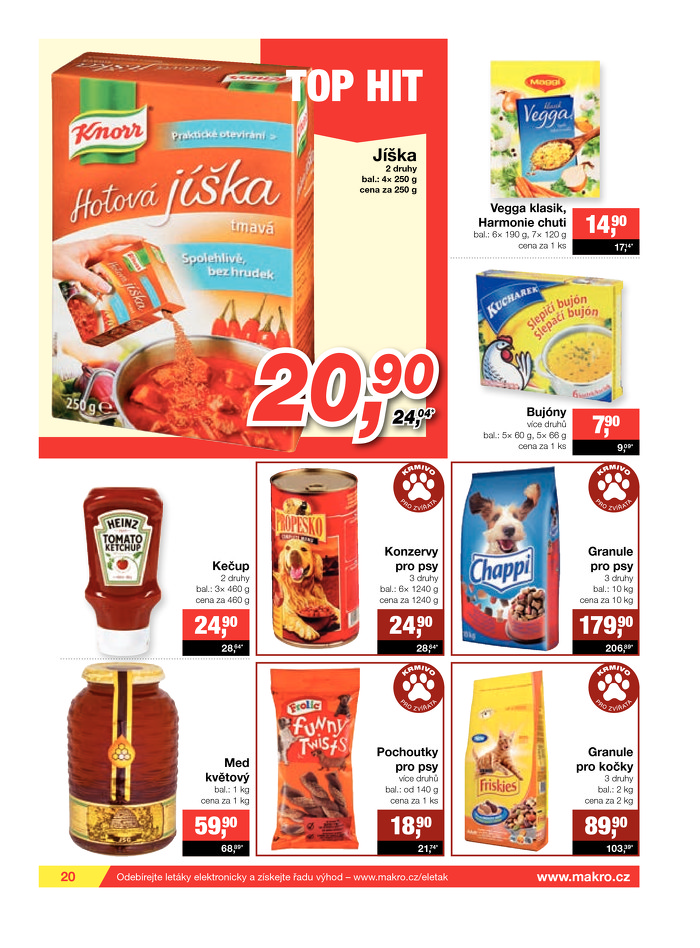 Stránka č. 20 - Akční leták Makro  Potraviny