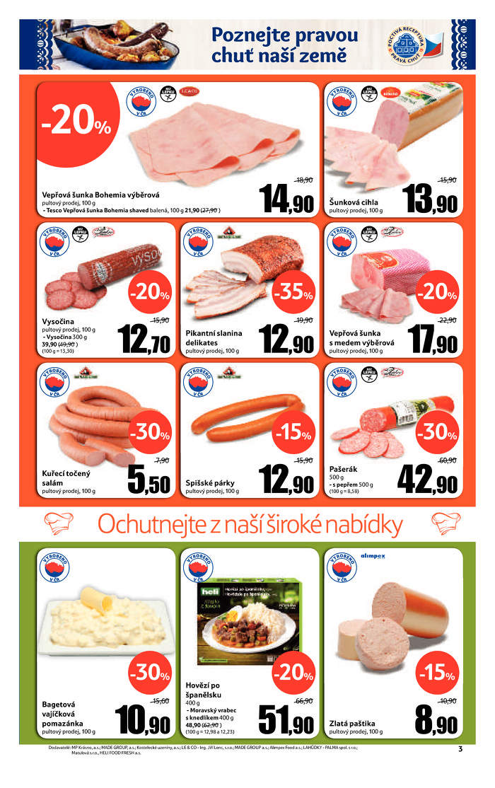 Stránka č. 3 - Akční leták Tesco  Hypermarket