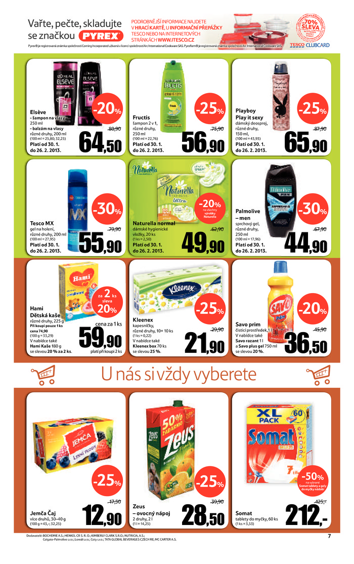 Stránka č. 7 - Akční leták Tesco  Hypermarket