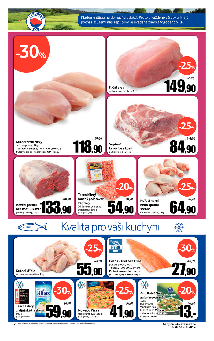 Stránka č. 2 - Akční leták Tesco  Hypermarket