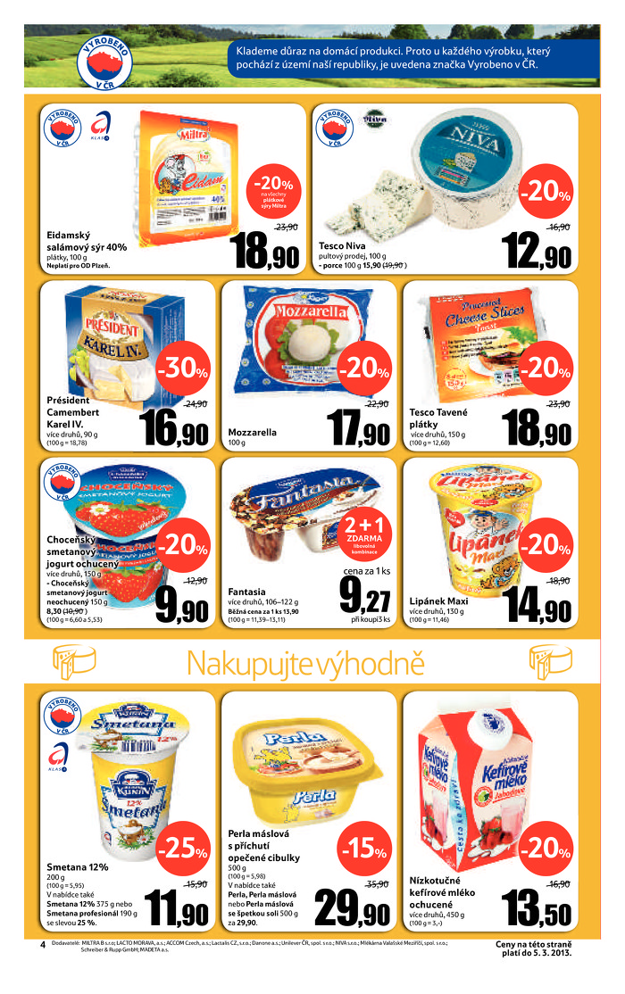 Stránka č. 4 - Akční leták Tesco  Hypermarket