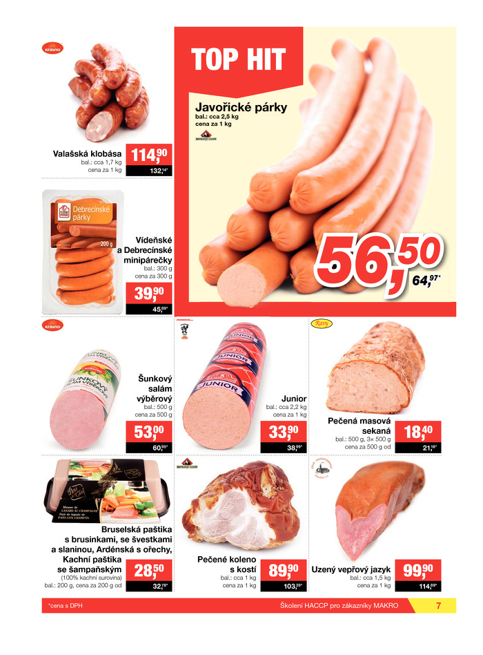 Stránka č. 7 - Akční leták Makro  Potraviny