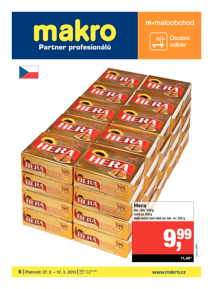 Stránka č. 1 - Akční leták Makro  Maloobchod