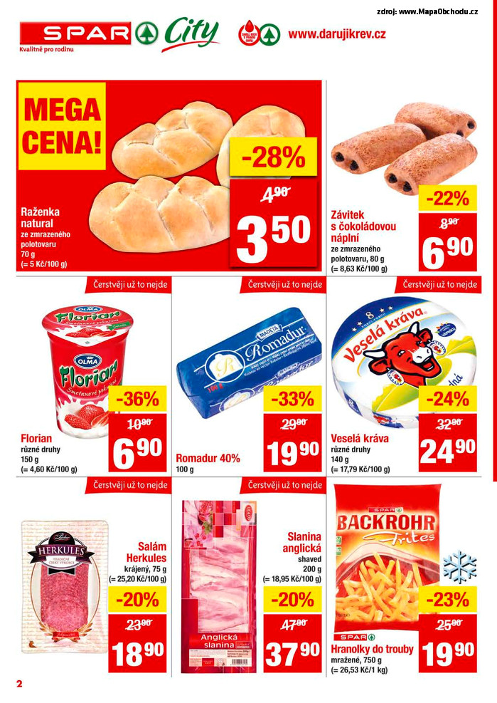 Stránka č. 2 - Akční leták Spar  City