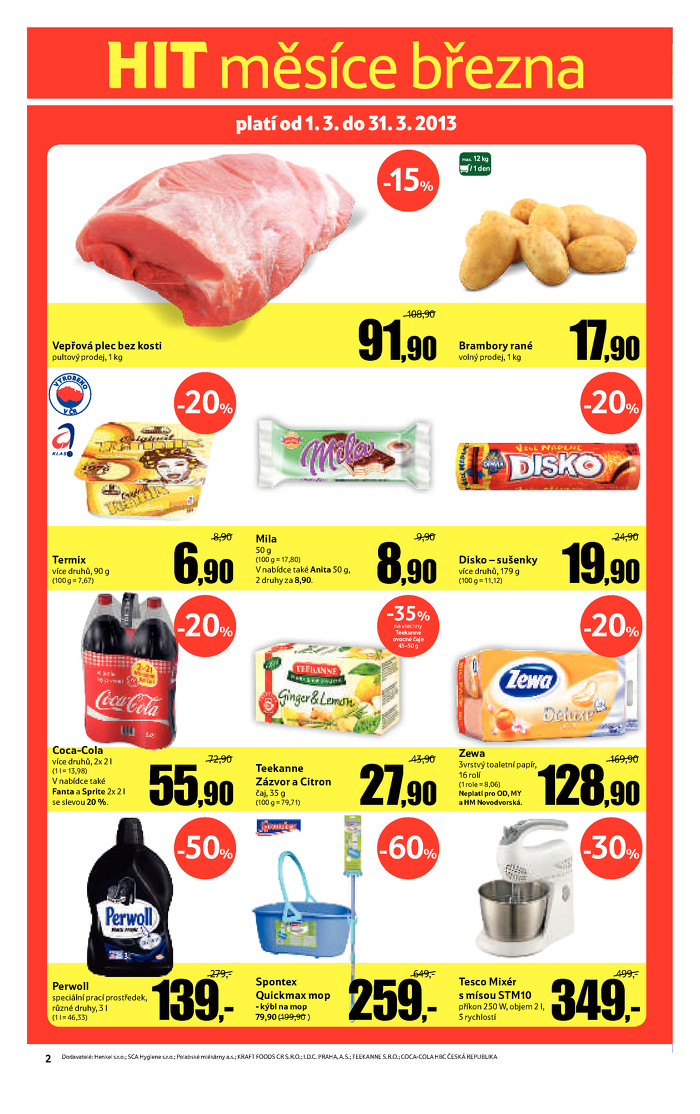 Stránka č. 2 - Akční leták Tesco  Hypermarket