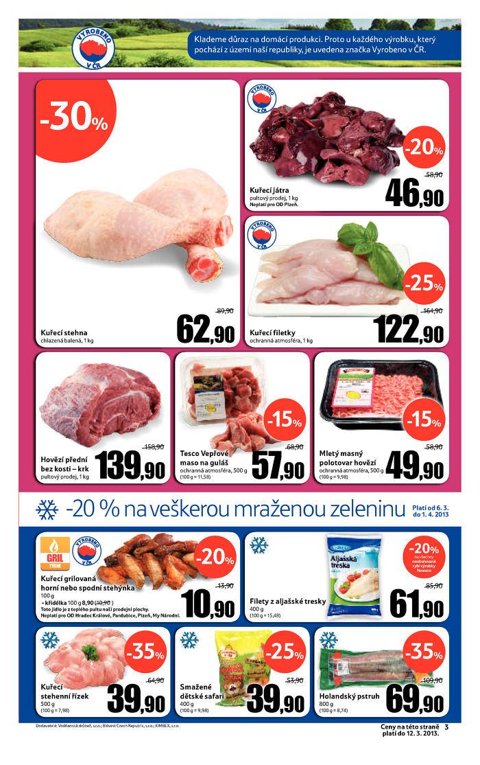 Stránka č. 3 - Akční leták Tesco  Hypermarket