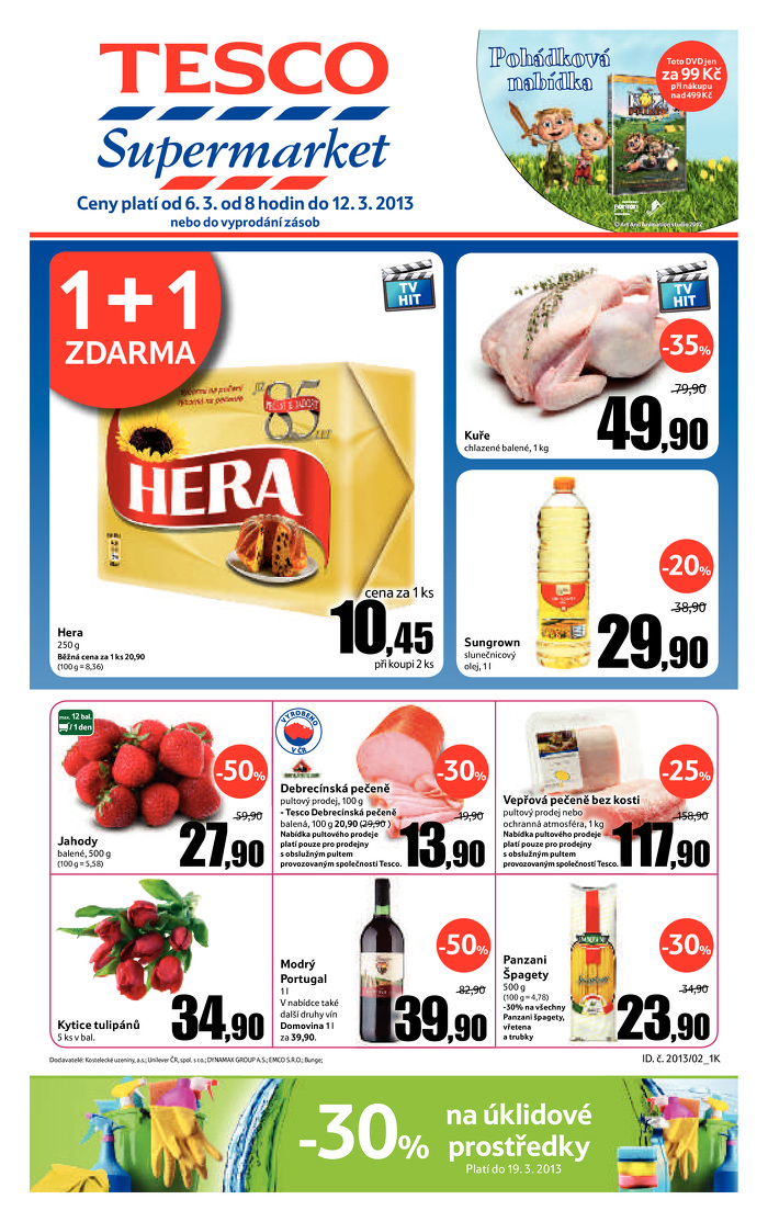 Stránka č. 1 - Akční leták Tesco  Supermarket