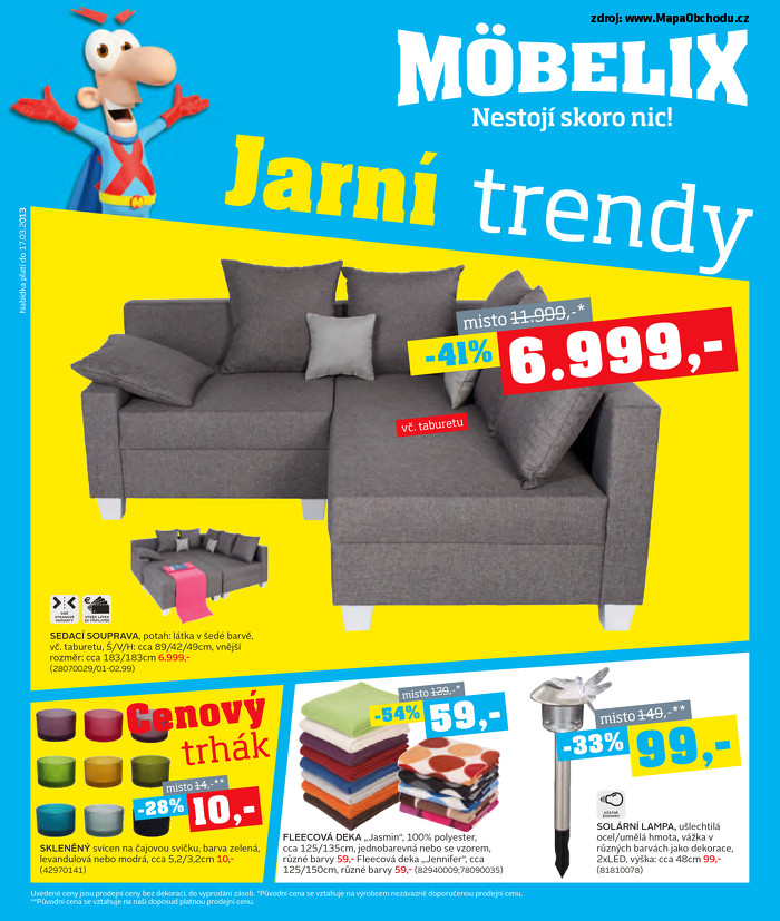 Stránka č. 1 - Akční leták Mobelix  Jarní trendy