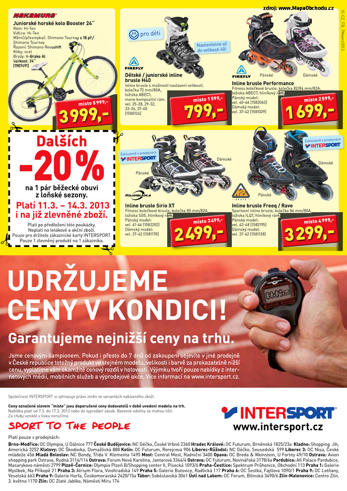 Stránka č. 8 - Akční leták Intersport